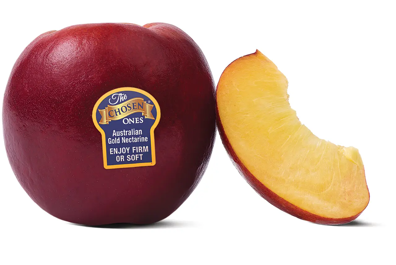 Gold Flesh Nectarine & Quarter Cut